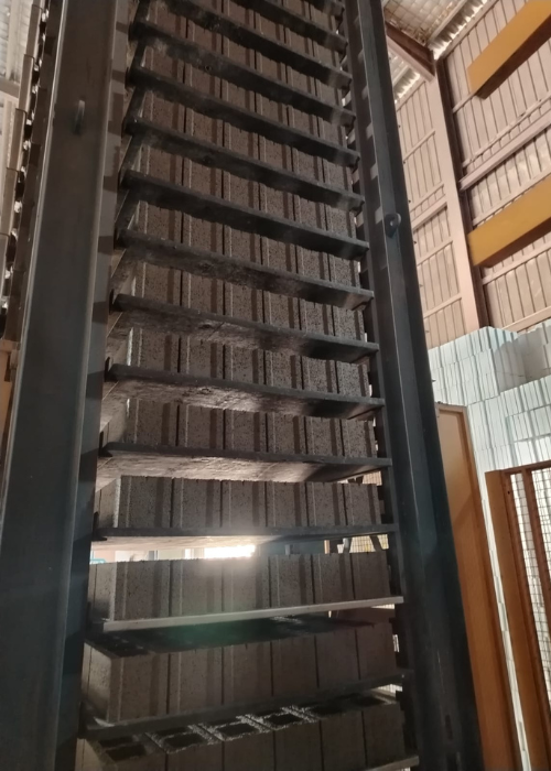 Pallet of cinder blocks