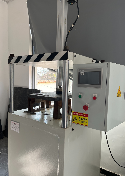 Bending Test Machine – Quality at Our Concrete Block Pallet Factory