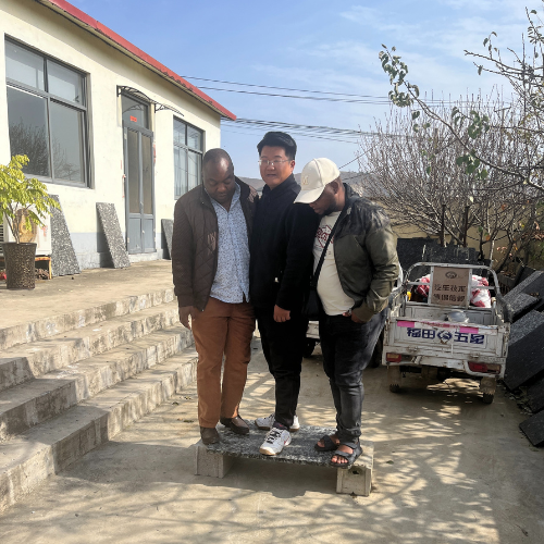 Tanzanian Client Inspects & Approves Block Machine Pallet in Factory Visit