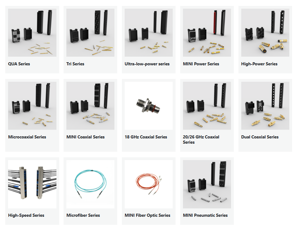 Automatic test connector