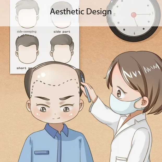 Personalized hair transplant aesthetic system