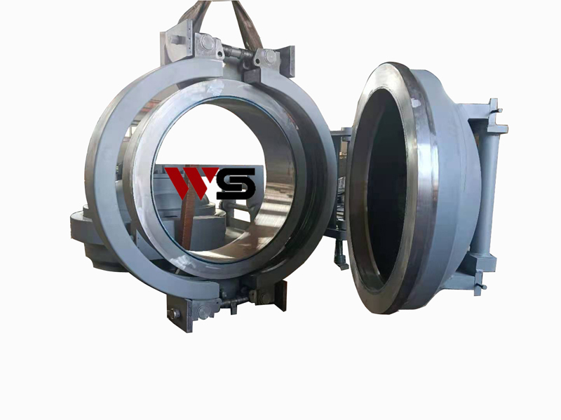 High Quality ASME TWO Clamp Ring Quick Opening Closure for pressure pipes and pressure vessels circular opening