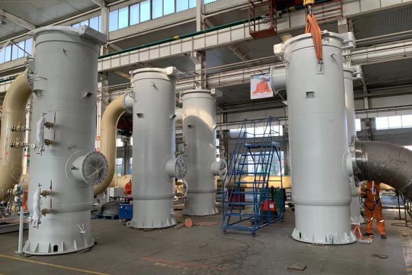 Supplied 6 sets DN1500 Quick opening closure for Uzbekistan Syr Darya 1500 MW Gas Combined Cycle Independent Power Generation Project