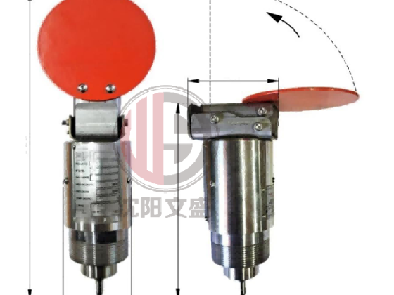 2 NPT dişli/vidalı mekanik bayrak 360° yönlü manuel domuz işaretçisi