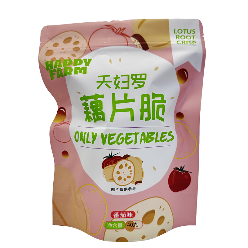 Chips de racine de lotus tempura (saveur tomate)