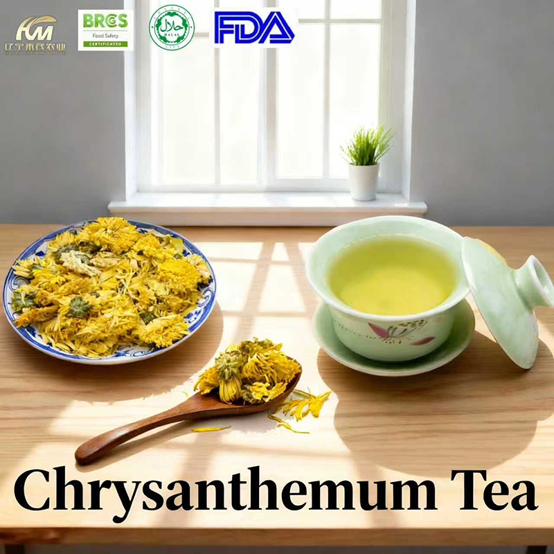 brewing chrysanthemum tea