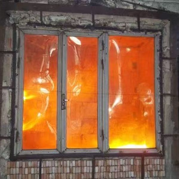 Vidrio ignífugo no aislante