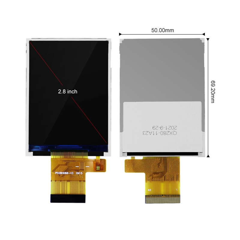 2.8 Inch Touchscreen For Raspberry Pi ST7789V Tft 240x320 16 Bit 300 Nit