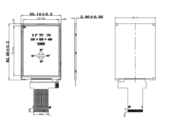RGB 18 BIT 3.5 Inch Tft Display RGB 18 BIT 3.5 Inch Tft Display