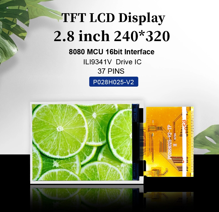 ILI9341V 2.8 Tft Lcd Display 240X320 TFT LCD Module 180 Um
