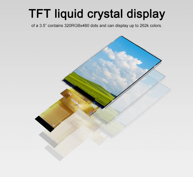 18 BIT RGB IPS TFT LCD Display 320X480 Pixels Tft Lcd 3.5