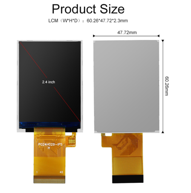 ST7789V MCU 8 Bit Lcd Display ST7789V MCU 8 Bit Lcd Display