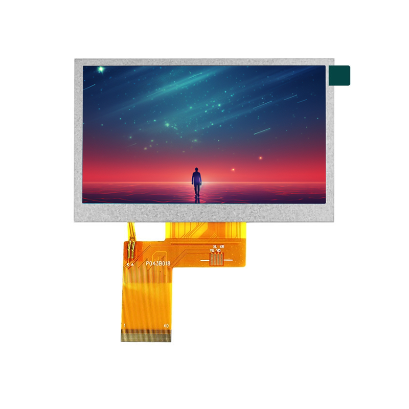 Brightness 300 4.3 Inch Tft Lcd Display 800X480 TFT Resistive Touch Screen