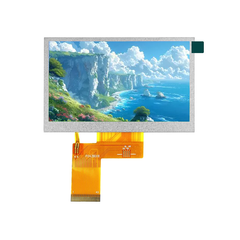 Brightness 300 4.3 Inch Tft Lcd Display 800X480 TFT Resistive Touch Screen