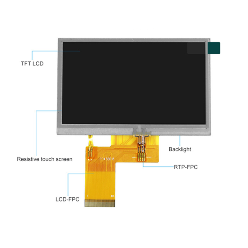ST7262E43 4.3 Inch Tft Lcd Module 280 40Pin Lcd Display Indoors