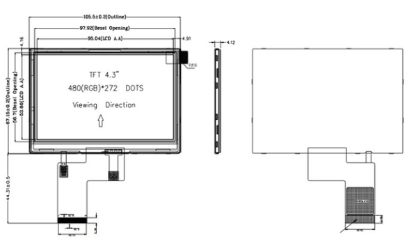 4.3 Inch Capacitive Touch Screen 4.3 Inch Capacitive Touch Screen