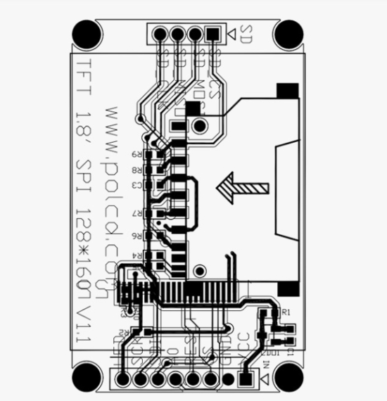 MCU 8 Bit 1.77 Tft Lcd