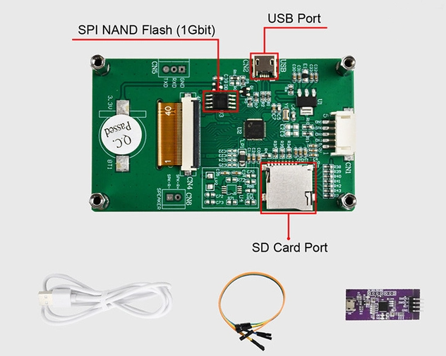 2.8 Inch TFT LCD Display Module 240x320 Industrial Serial Port HMI Screen
