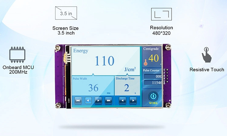3.5 Inch High Resolution 480*320 HMI Touch Panel TFT LCD Module with Controller Board