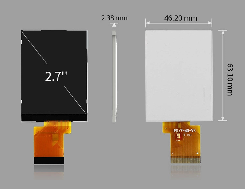 960x240 Pixels 2.7 Inch Lcd Display Colors 262K Small TFT Display