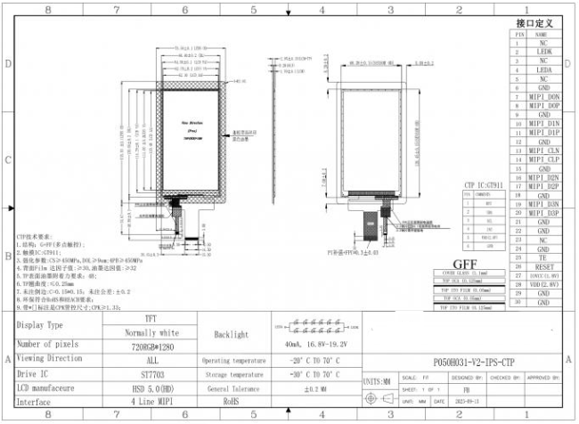 IPS View Angle TFT LCD Module IPS View Angle TFT LCD Module