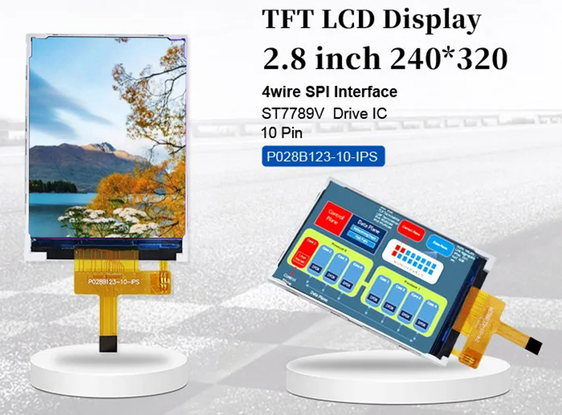 Small LCD 2.8'' 240x320 Industrial IPS Color Screen Full View 2.8 inch Parallel Port TFT LCD Display