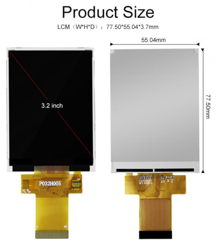 ILI9488 TFT LCD Touch Screen