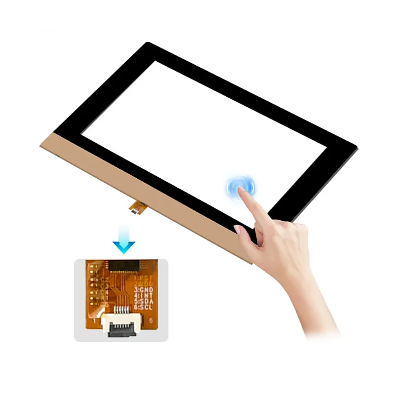 Custom 10.1 inch CTP 16:9 GT911 GG Transparent Glass Touch Screen Capacitive Touch Panel