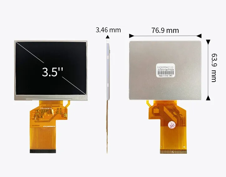 LQ035NC111 3.5 Inch Tft Lcd Touch Screen Module Original 320x240 Resolution Square