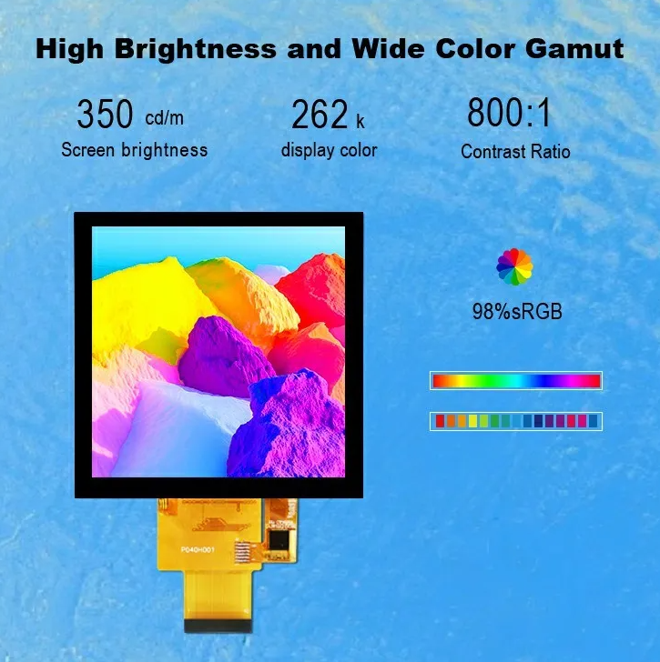 4 Inch Lcd Panel 480*480 IPS LCD Display High Brightness RGB Interface TFT LCD Module