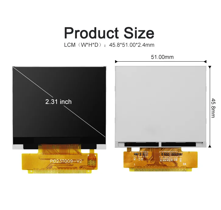 2.31 Inch 320x240 Resolution 8080 MCU interface ILI9342C Colour LCD Display Module