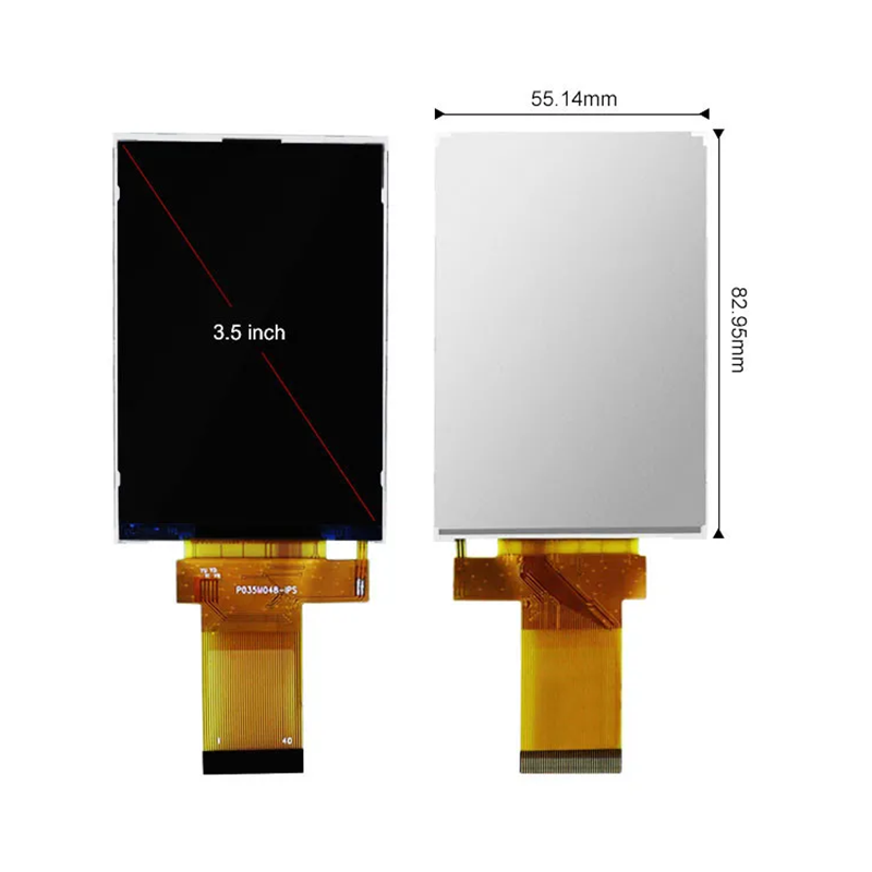 350 Nit 800X480 5 Inch Ips Display 18 BIT RGB Ips Tft Display 153 * 153 Um