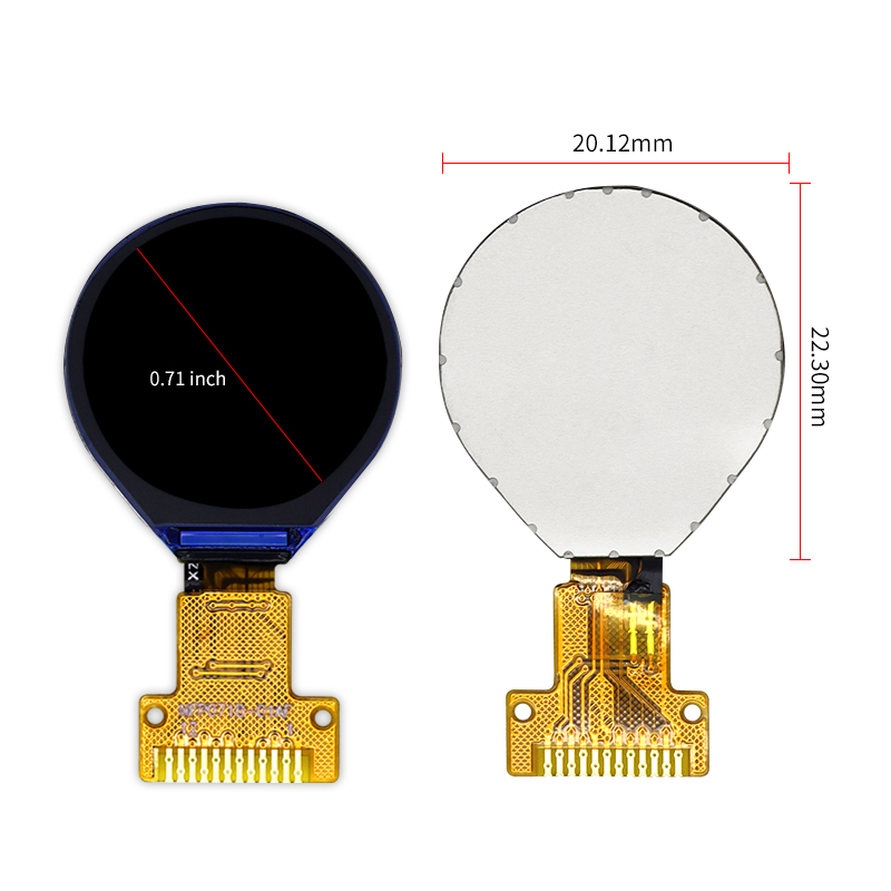 0.71 inch 12-pin Round Screen Soldering