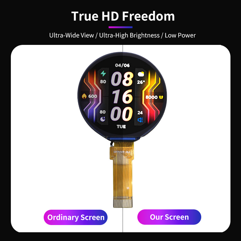 1.5 inch 16-pin Plug-in Round Screen