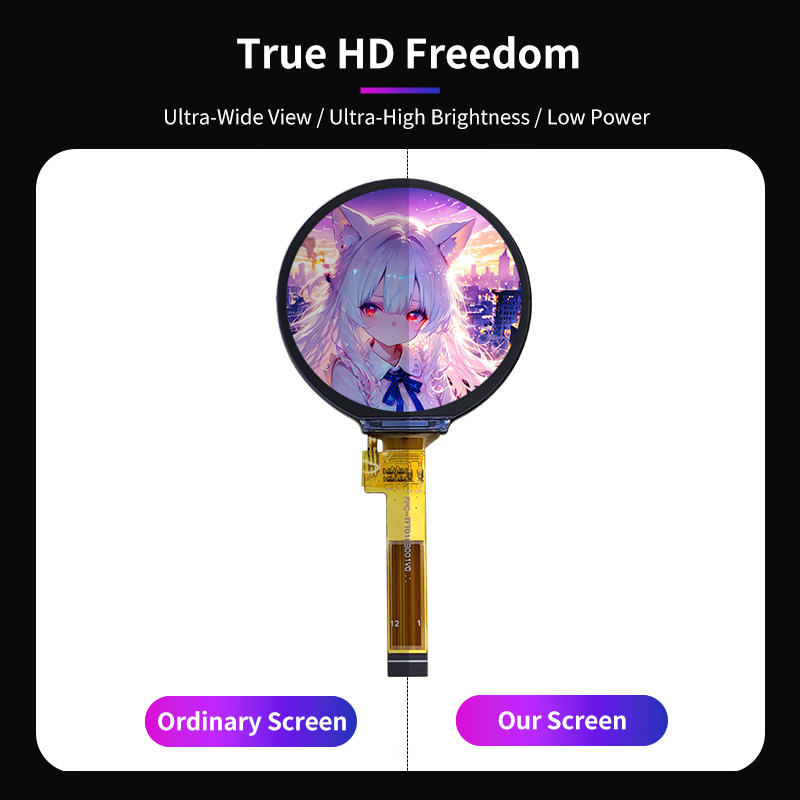 1.6 inch 12-pin Plug-in Round Screen