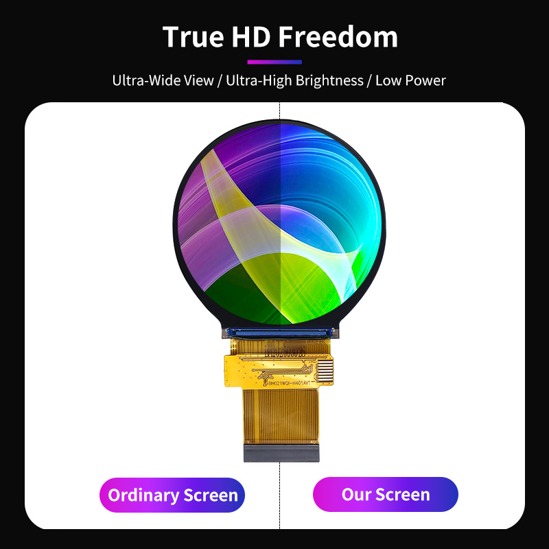 2.1 inch 40-pin Plug-in Round Screen