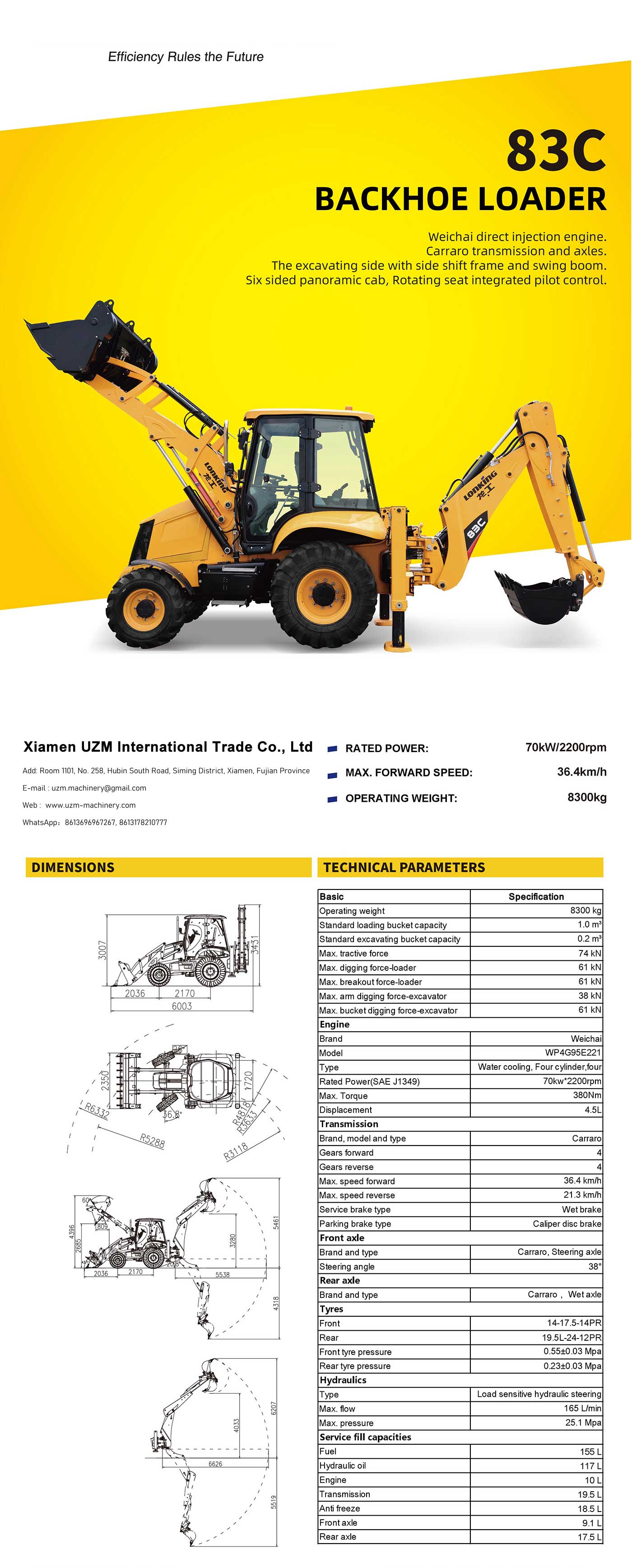83C Backhoe Loader