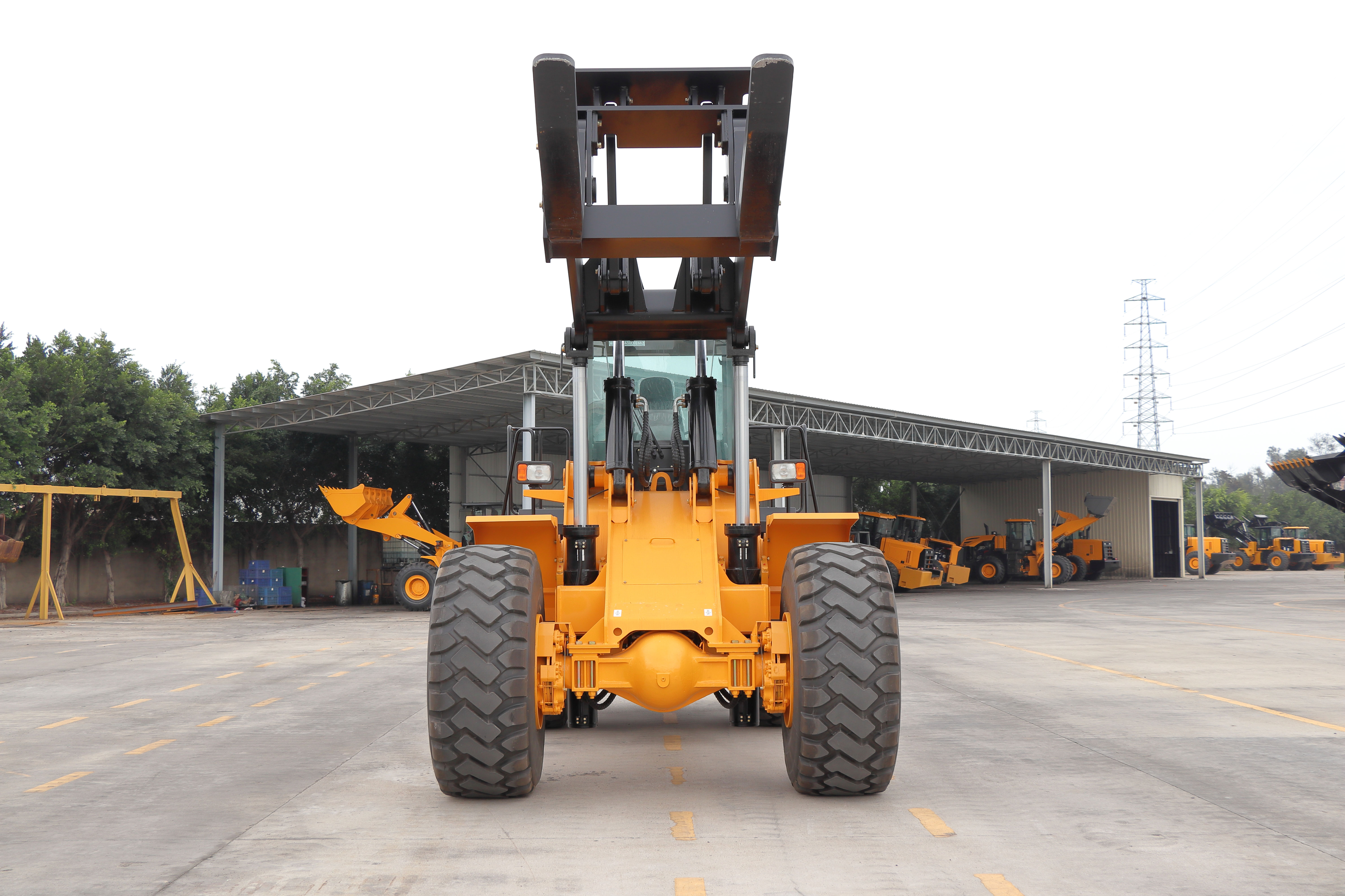 Pá carregadeira de rodas grande JGM771FT32K manipulador de blocos