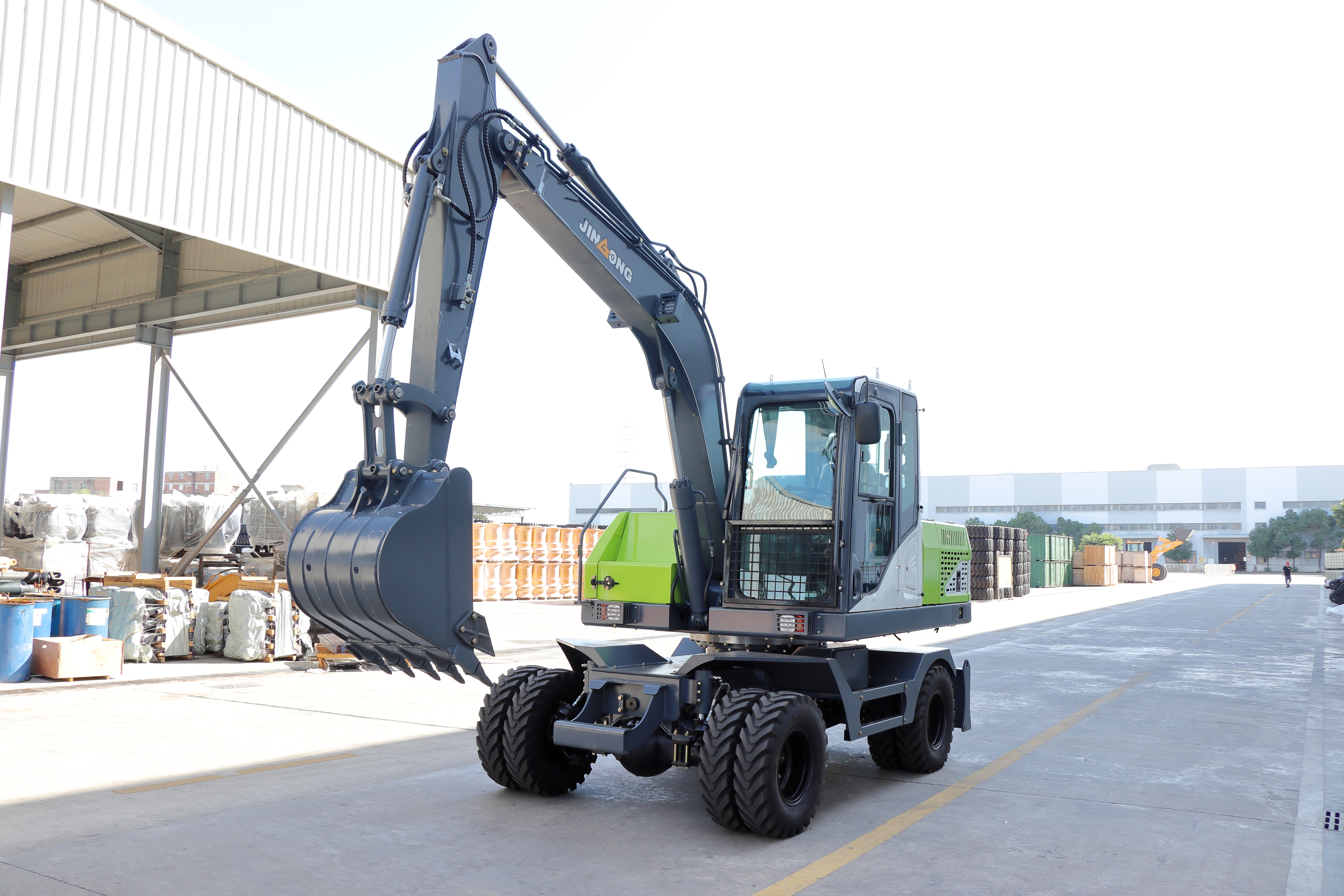 Pure Electric Wheel Excavator JGM9085E