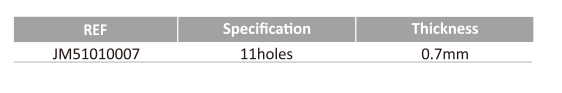 1.5mm H-plate 1.5mm H-plate