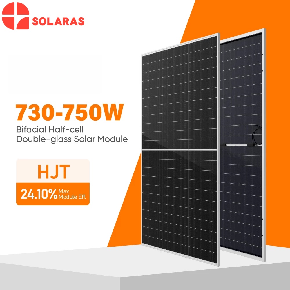 HJT High Efficiency Bifacial Rectangle Solar Panel 730-750W