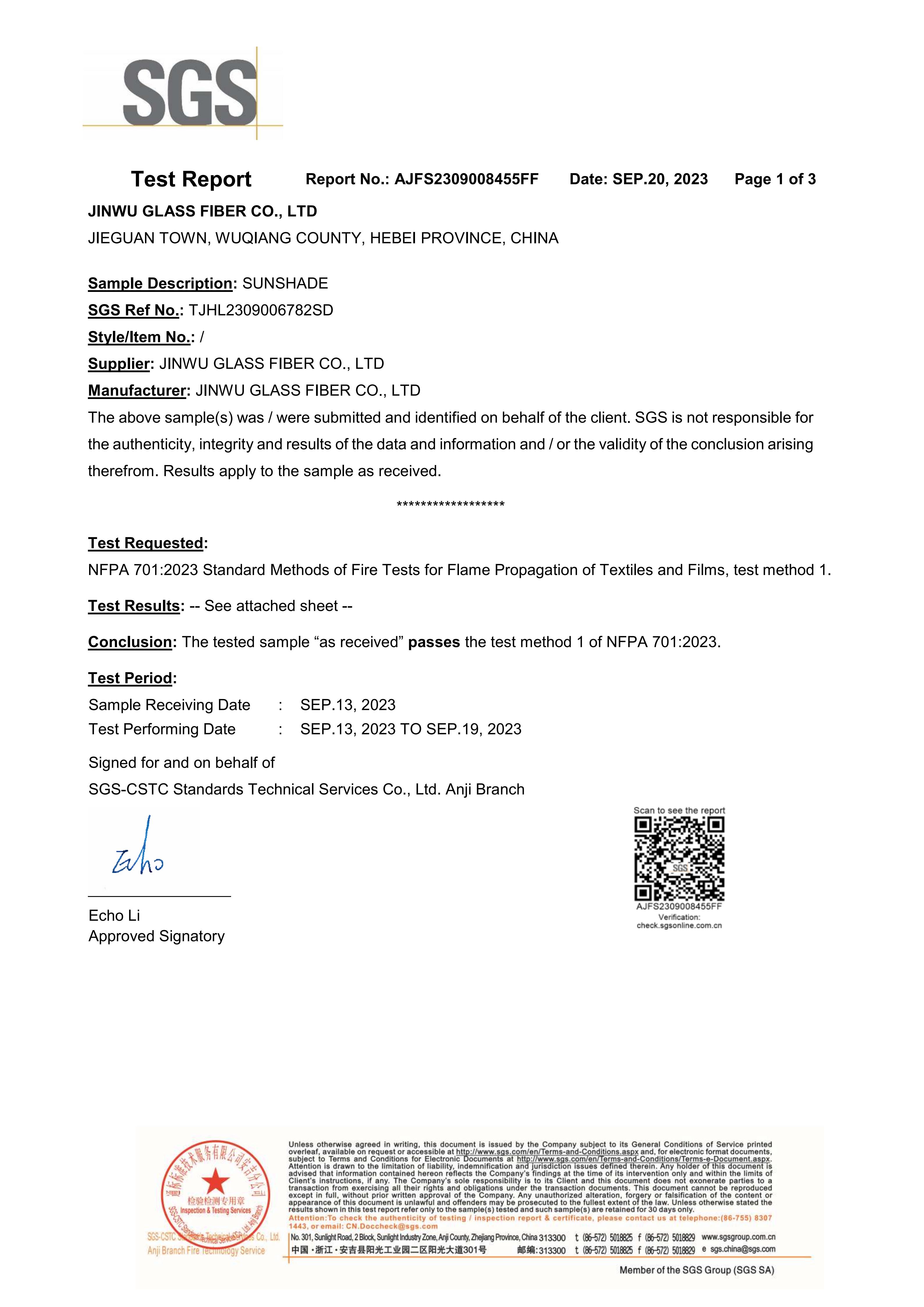 Flame Retardant - American Standard