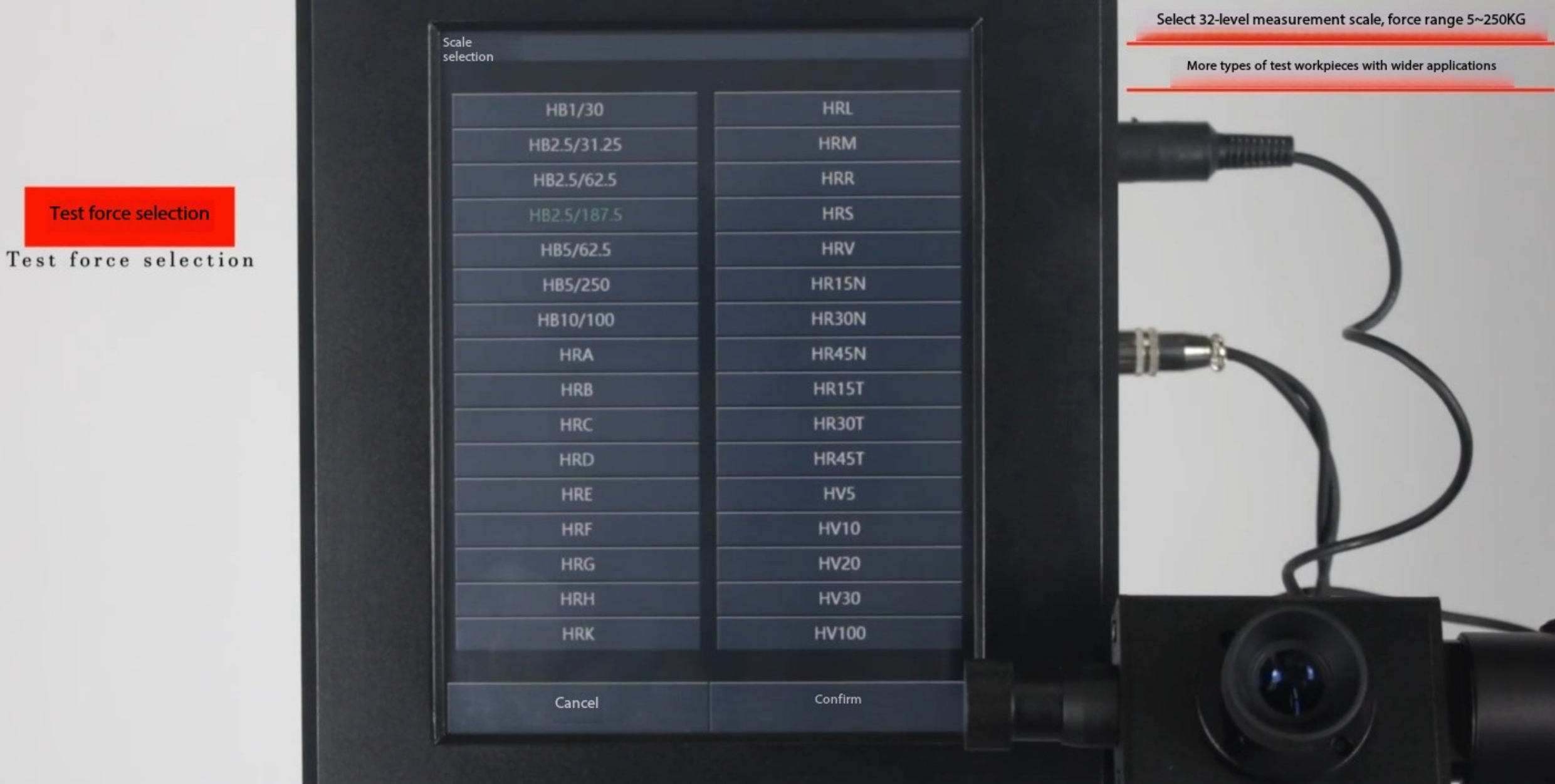 Multi-Scale Hardness Measuring Machine
