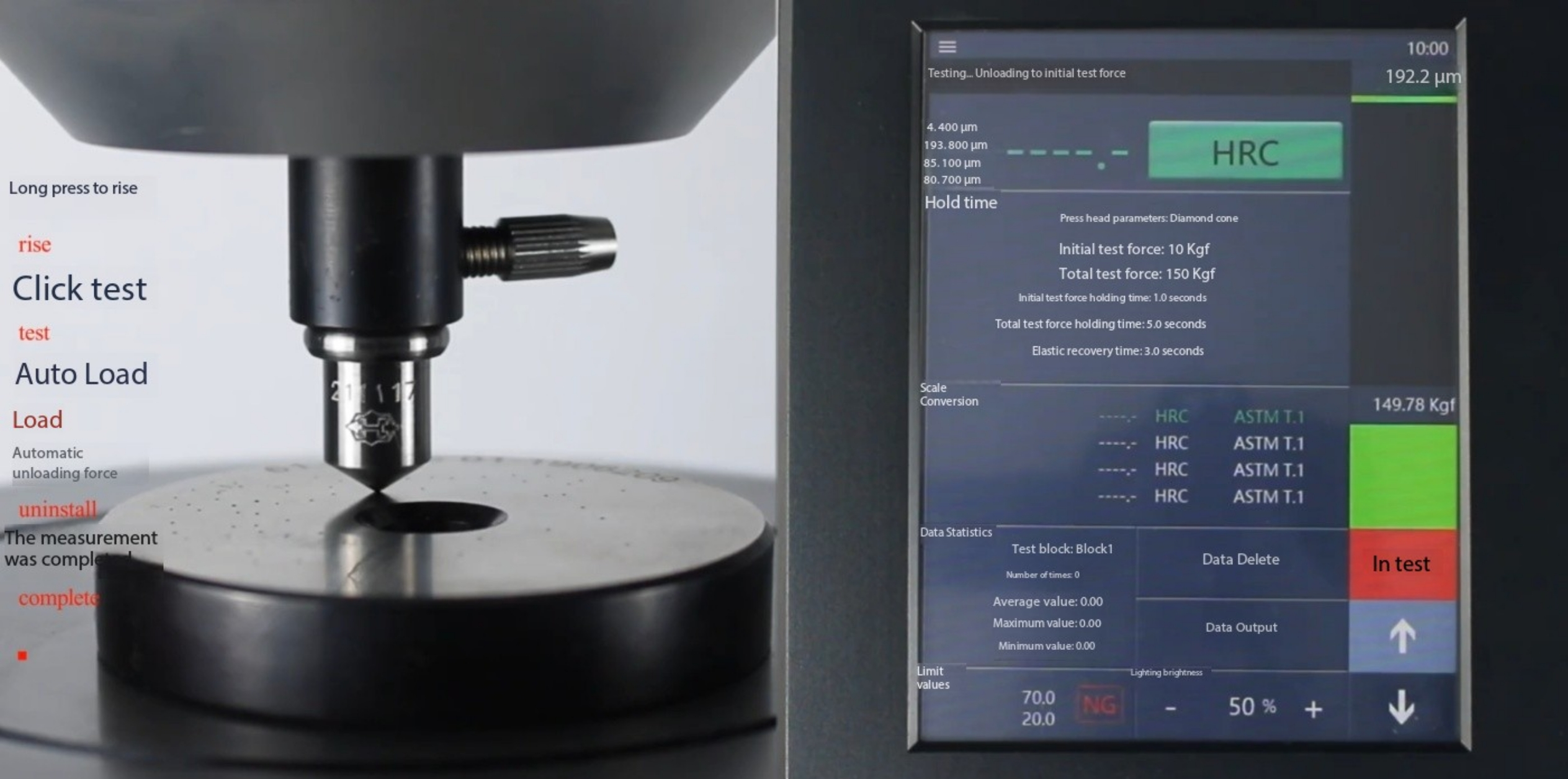 CHRTS-150ZS Fully Automatic Dual Rockwell Hardness Tester CHRTS-150ZS Fully Automatic Dual Rockwell Hardness Tester