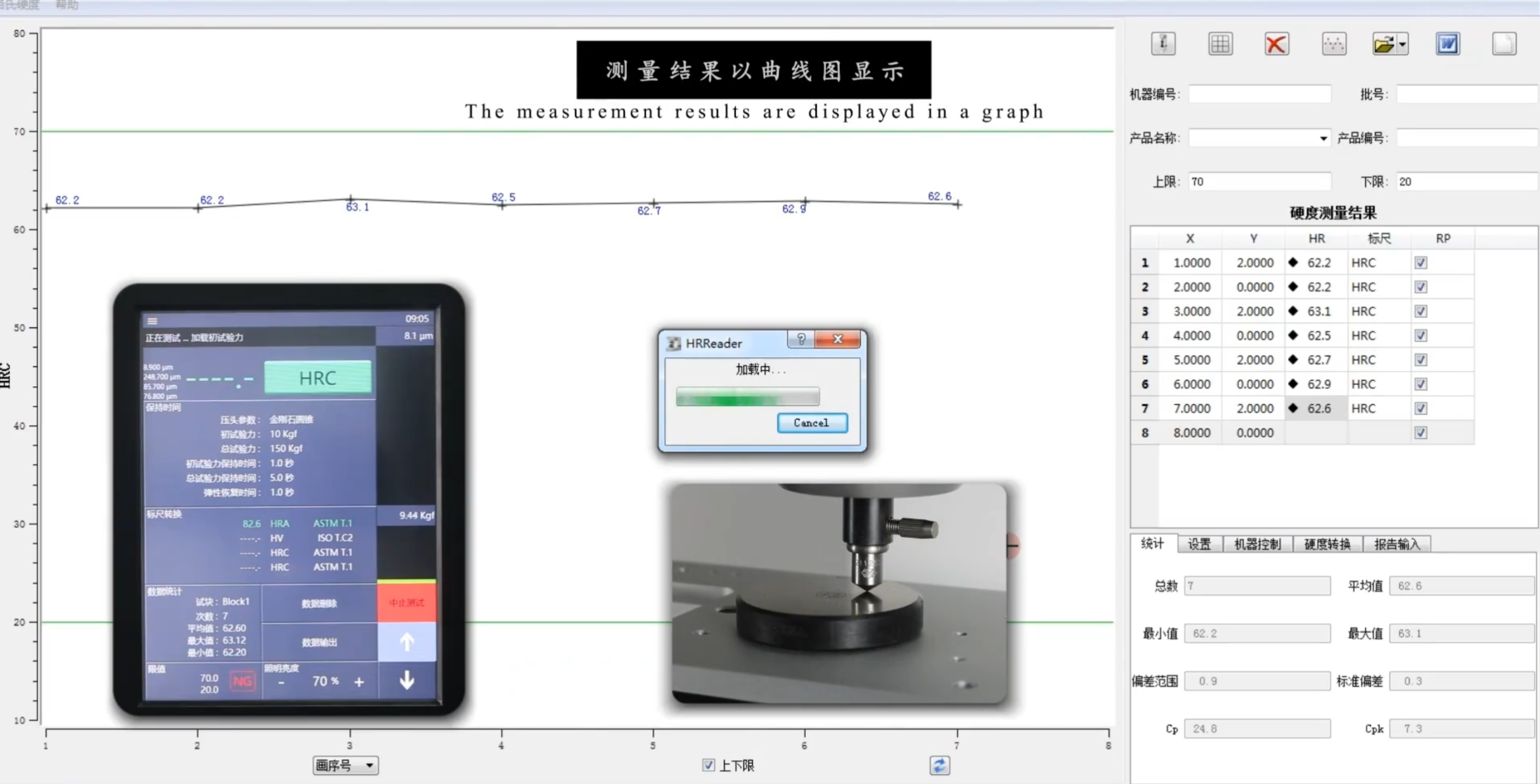 Digital Jominy Curve Hardness Analyzer Digital Jominy Curve Hardness Analyzer