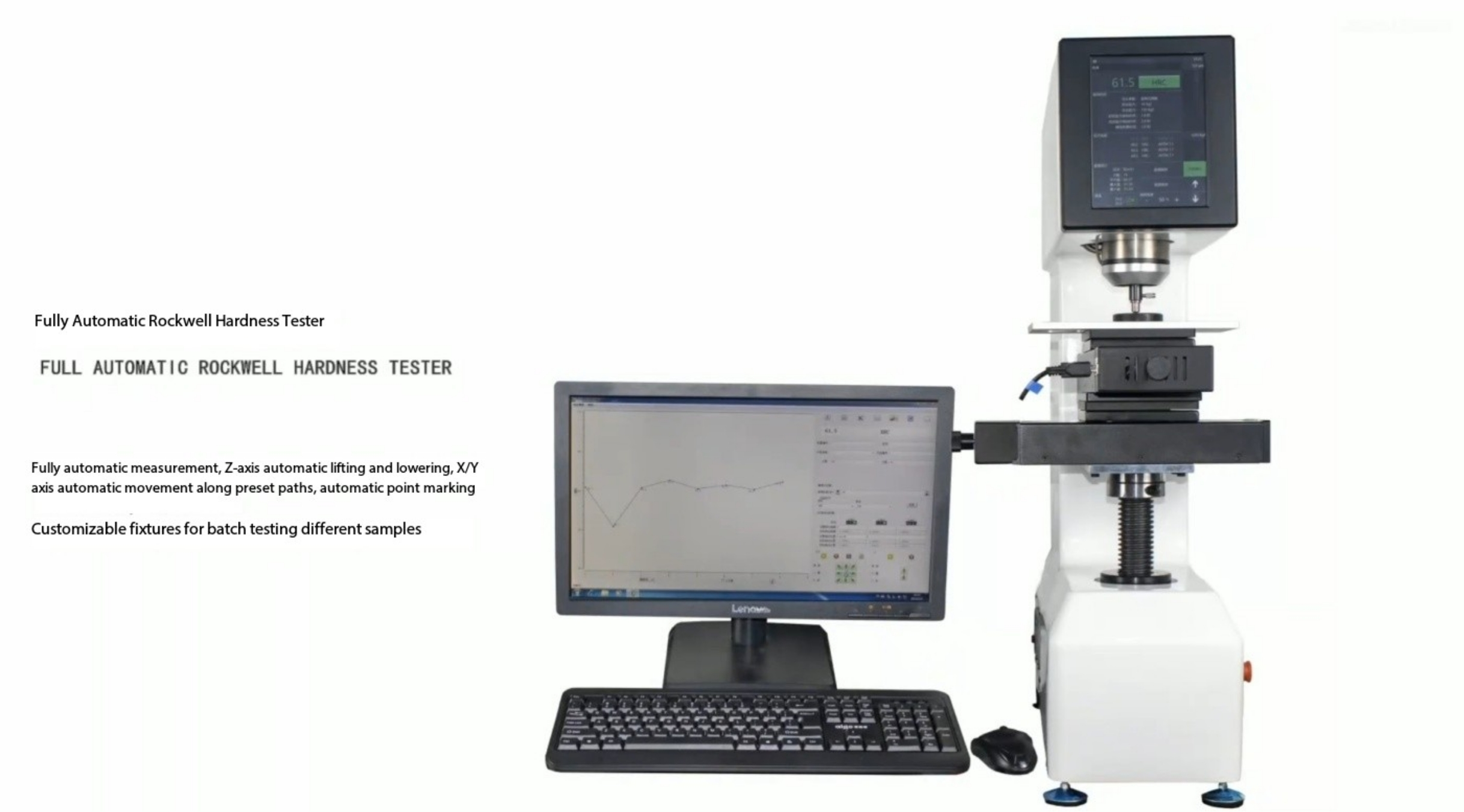 DCHRTS-150ZXY Fully Automatic Rockwell Hardness Tester DCHRTS-150ZXY Fully Automatic Rockwell Hardness Tester
