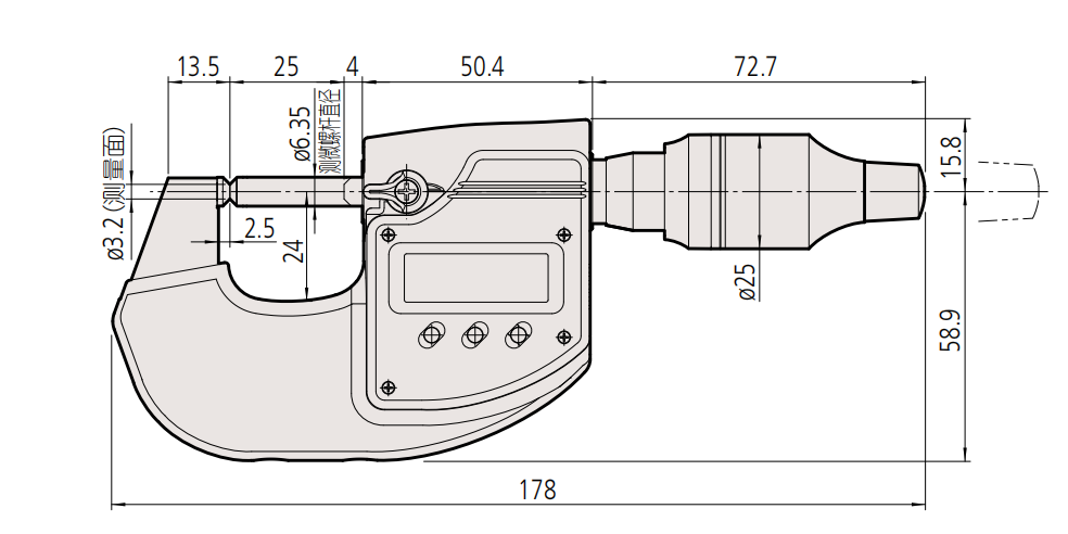 High-Speed Digital Micrometer with Data Output