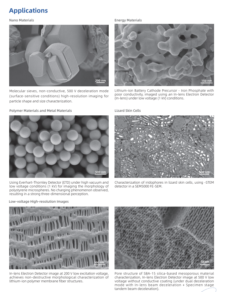 SEM-X Series Ultra-High Resolution Schottky Field Emission Scanning Electron Microscope SEM-X Series Ultra-High Resolution Schottky Field Emission Scanning Electron Microscope