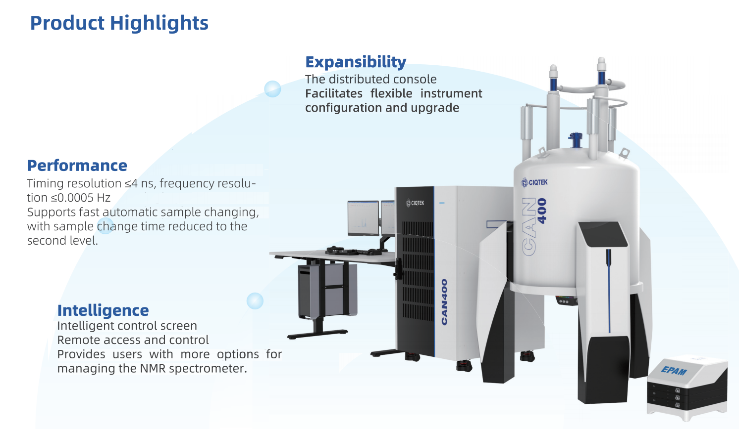 CAN400 Intelligent Liquid-State NMR Spectrometer CAN400 Intelligent Liquid-State NMR Spectrometer