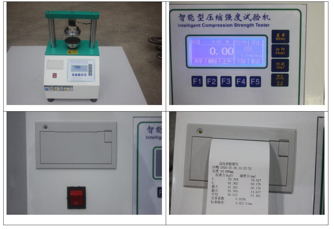 Edge Crush Ring Crush Testing Machine Edge Crush Ring Crush Testing Machine